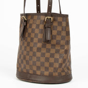 Authentic pre-loved Louis Vuitton Damier Ebene Marais Bucket Bag on Labellov.com