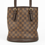 Authentic pre-loved Louis Vuitton Damier Ebene Marais Bucket Bag on Labellov.com