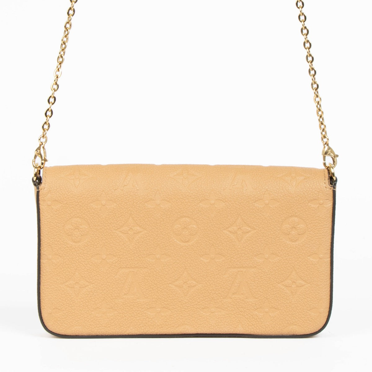 Authentic pre-loved Louis Vuitton Monogram Empreinte Pochette Felicie Crossbody Bag on Labellov.com