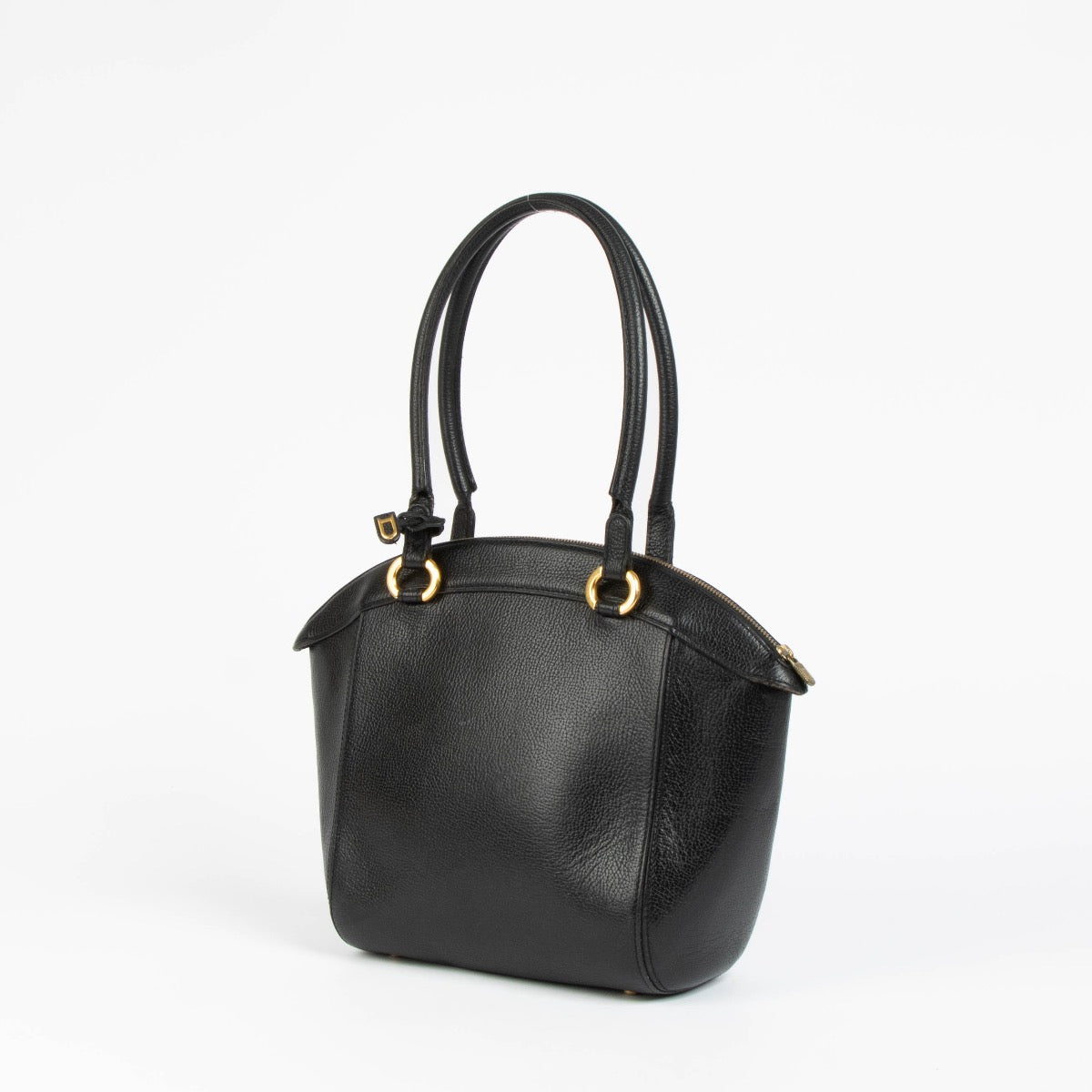 Authentic pre-loved Delvaux Black Charme Top Handle Bag on Labellov.com