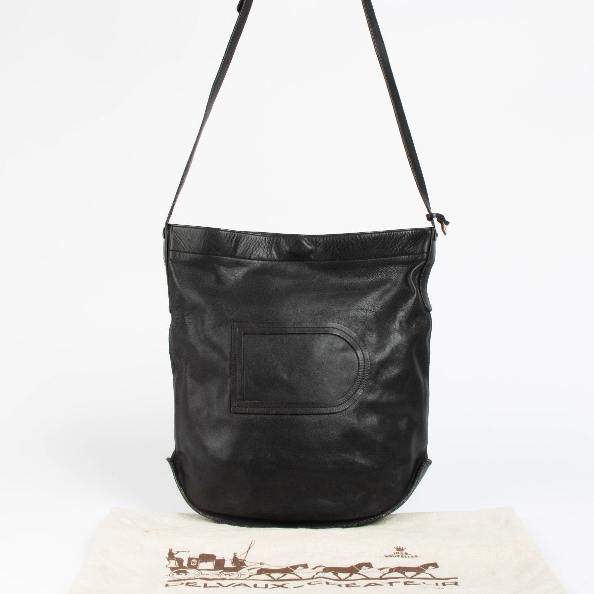 Authentic pre-loved Delvaux Black Le Pin Shoulder Bag on Labellov.com
