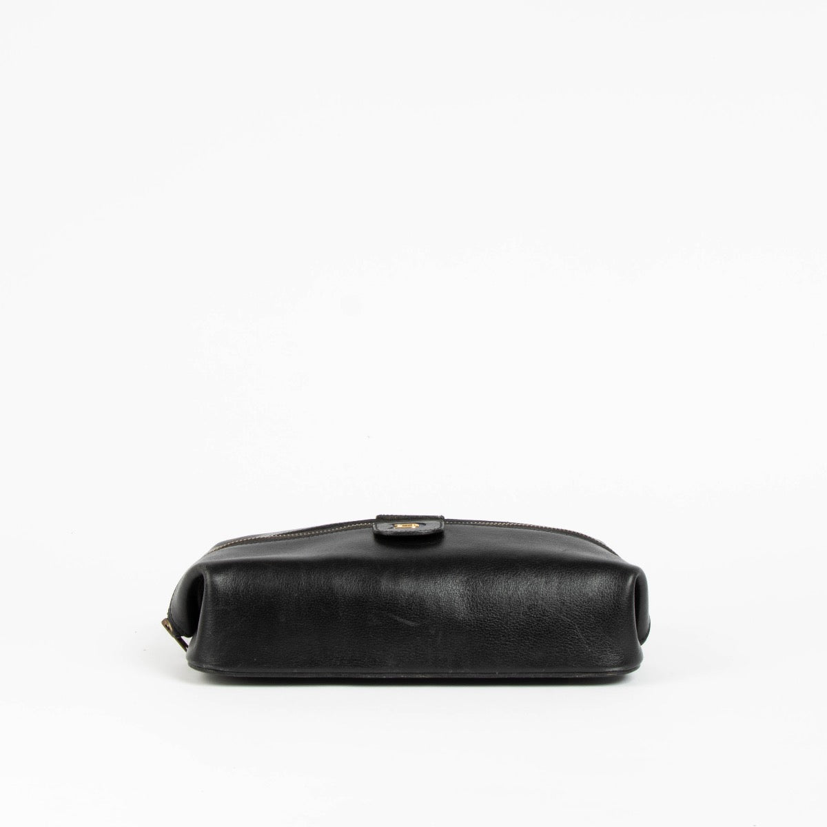 Authentic pre-loved Delvaux Black Toiletry Pouch Clutch on Labellov.com