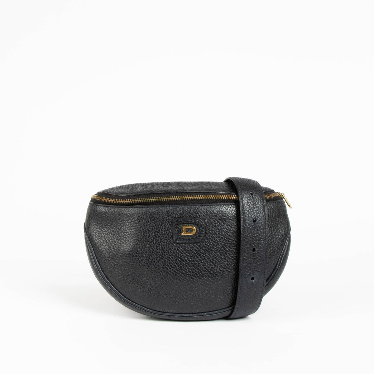 Authentic pre-loved Delvaux Blue Musette Belt Bag on Labellov.com