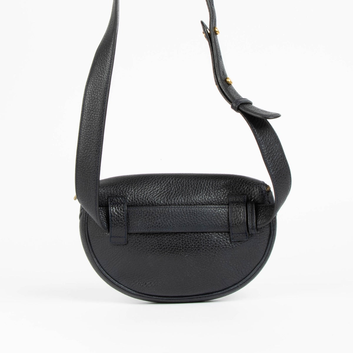 Authentic pre-loved Delvaux Blue Musette Belt Bag on Labellov.com