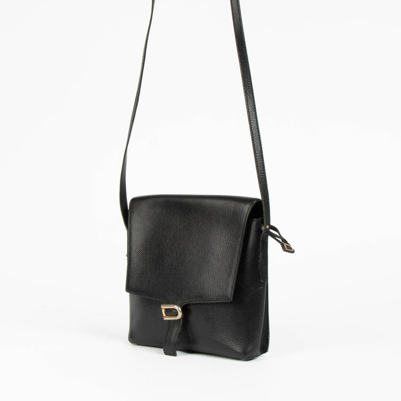 Delvaux Black Vintage Brindelle GM Crossbody Bag