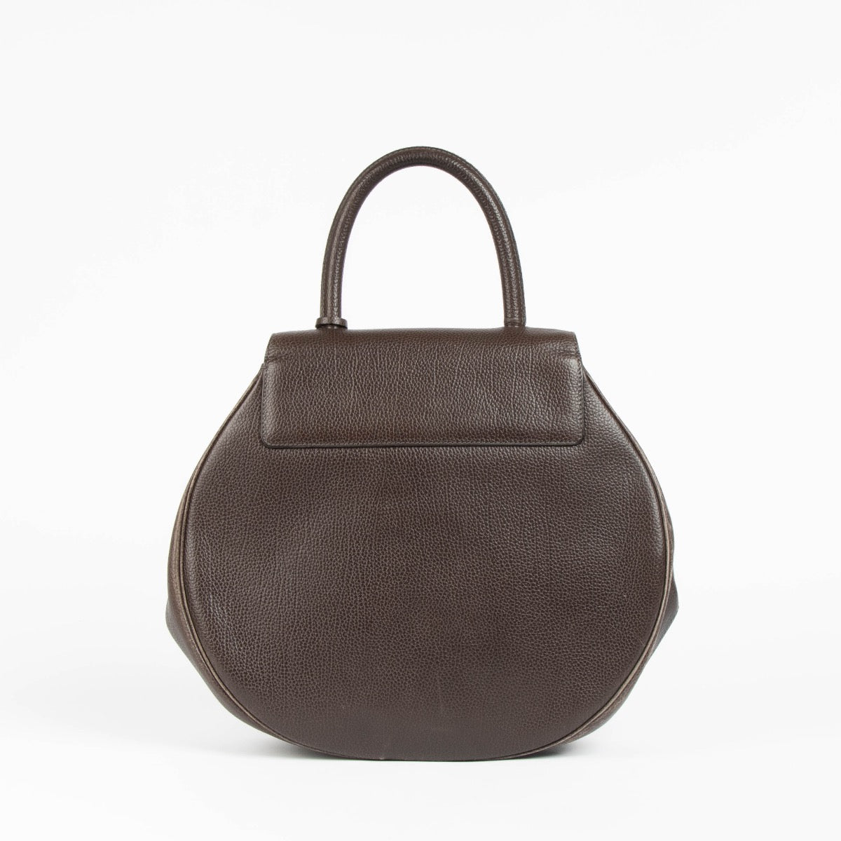 Authentic pre-loved Delvaux Brown Gallop Extase Top Handle Bag on Labellov.com