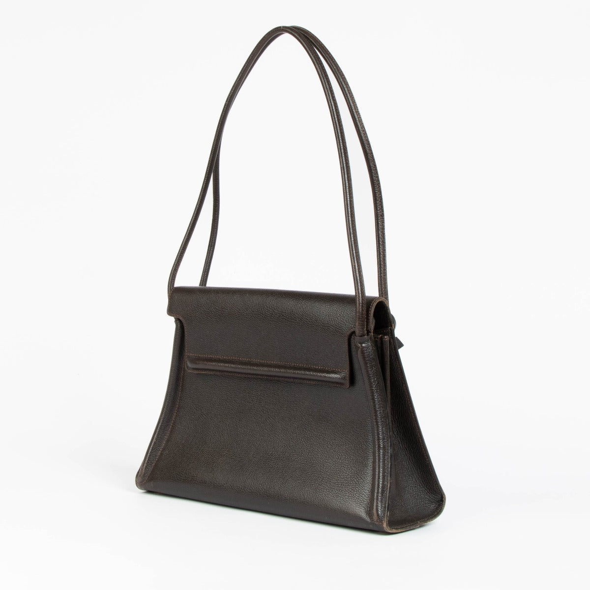 Authentic pre-loved Delvaux Brown Café Jumping Top Handle Bag on Labellov.com