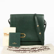 Authentic pre-loved Delvaux Green Vintage Crossbody Bag on Labellov.com