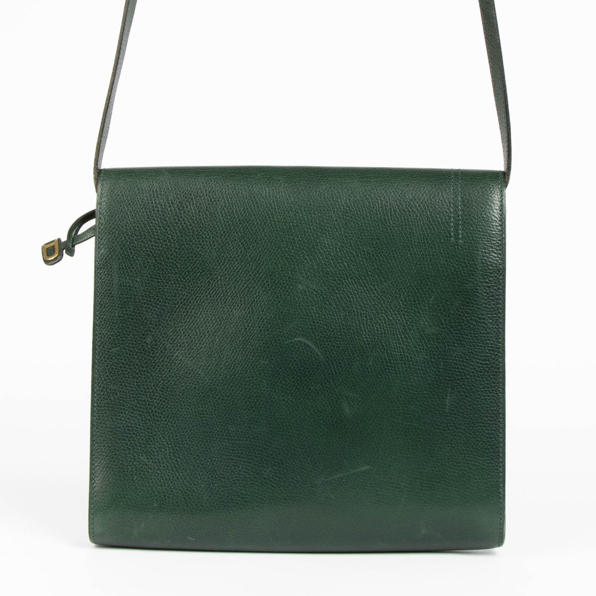 Authentic pre-loved Delvaux Green Vintage Crossbody Bag on Labellov.com