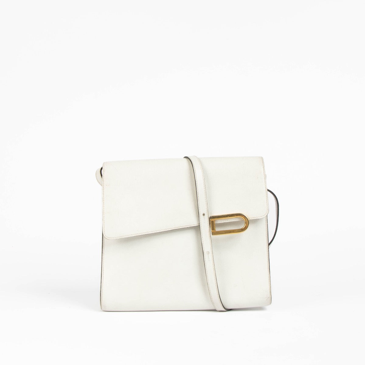 Authentic pre-loved Delvaux White Clairin Crossbody Bag on Labellov.com