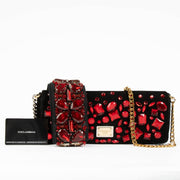 Shop this 100% authentic Dolce & Gabbana Black Suede Crystal Clutch with Matching Belt at Labellov.com
