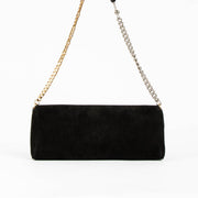 Shop this 100% authentic Dolce & Gabbana Black Suede Crystal Clutch with Matching Belt at Labellov.com