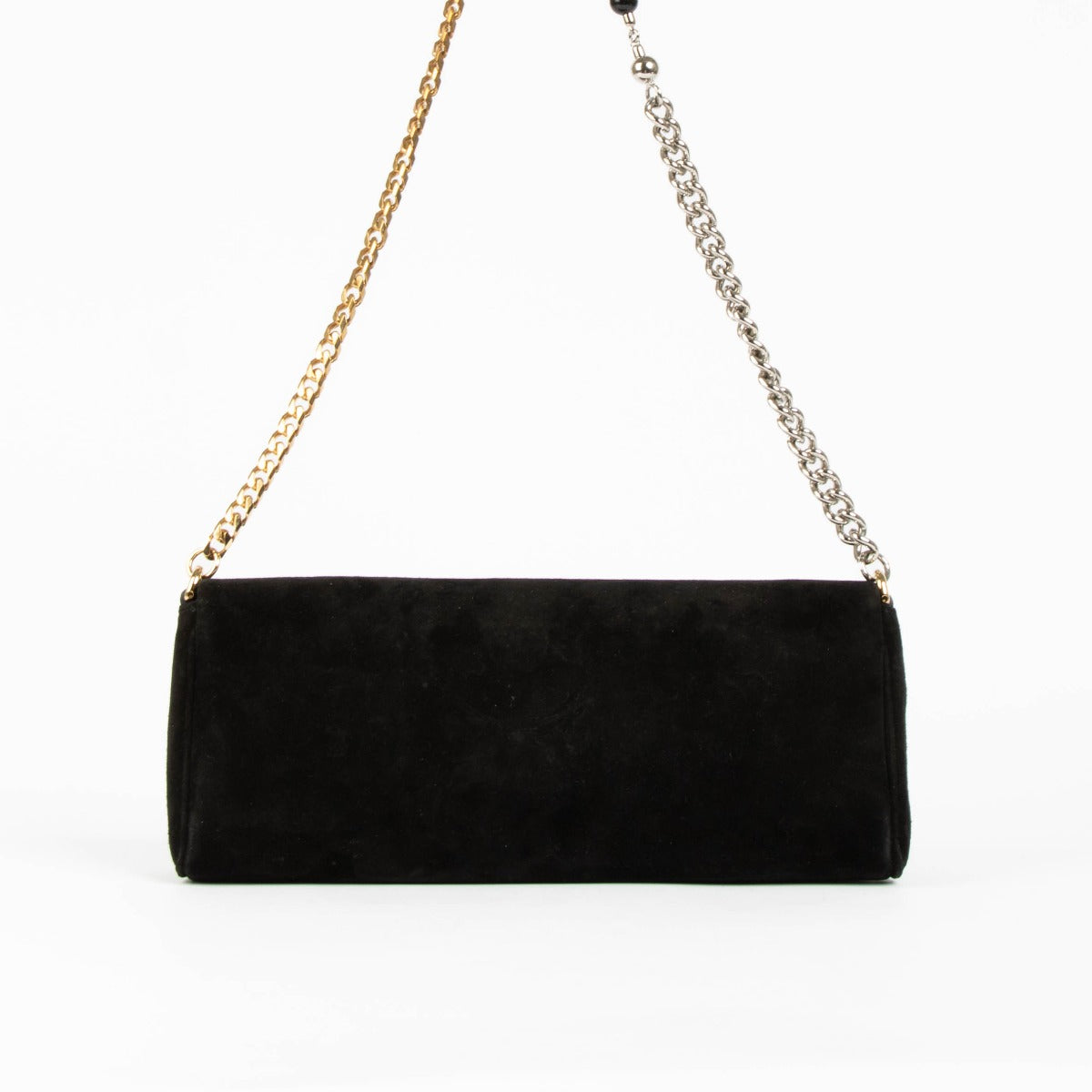 Shop this 100% authentic Dolce & Gabbana Black Suede Crystal Clutch with Matching Belt at Labellov.com