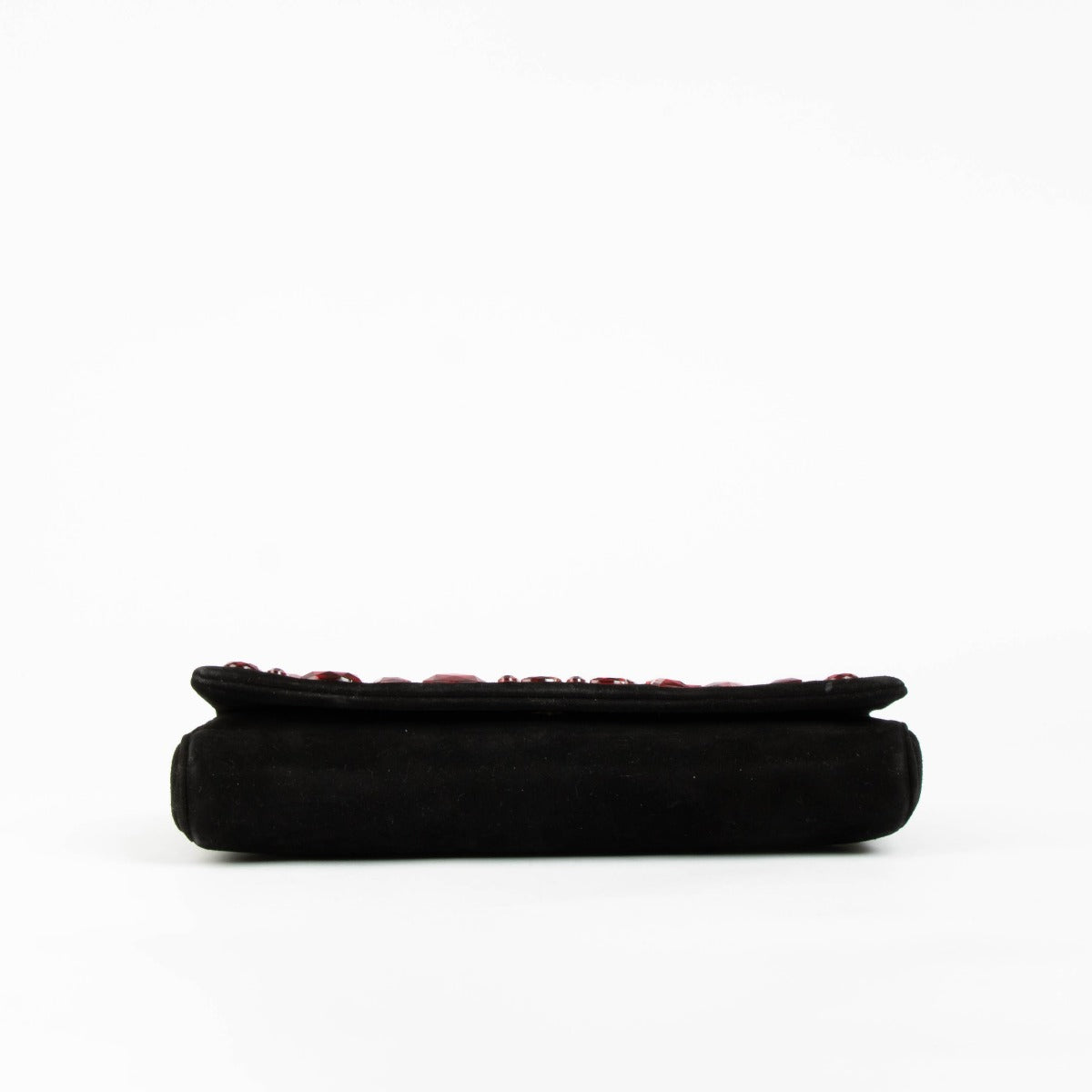 Shop this 100% authentic Dolce & Gabbana Black Suede Crystal Clutch with Matching Belt at Labellov.com