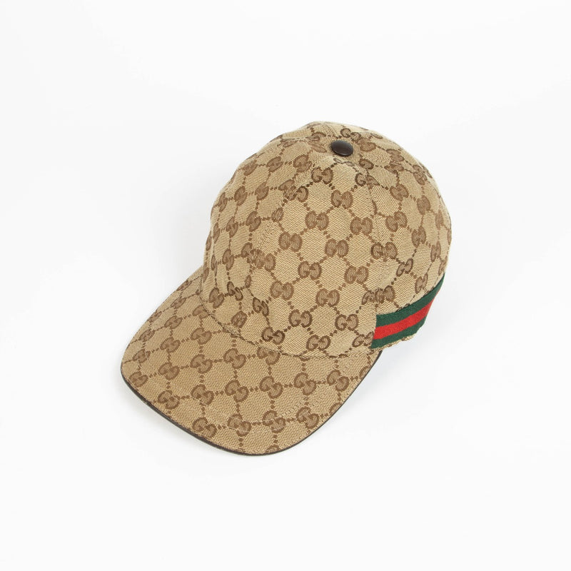 Authentic pre-loved Gucci GG Canvas Baseball Hat - Size L on Labellov.com