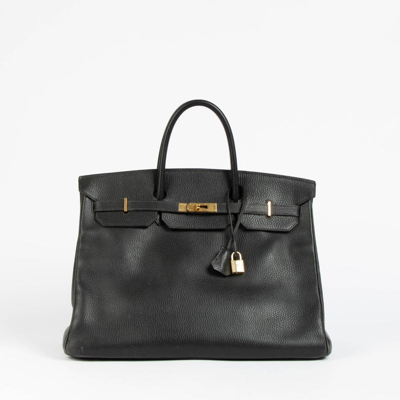 Hermès Birkin 40 Black Ardennes GHW