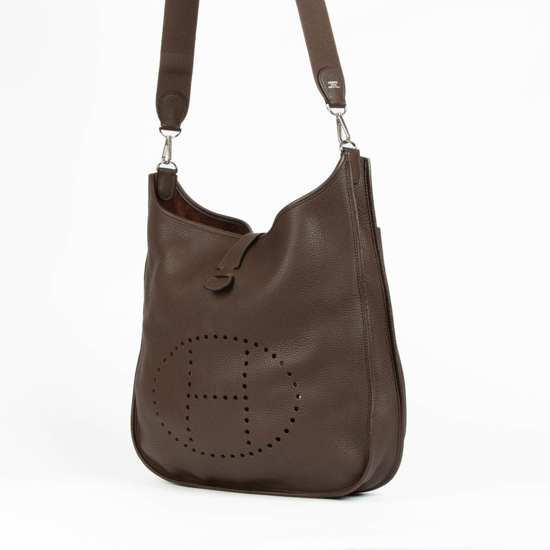 Hermès Evelyne III 40 Cacao Clemence PHW