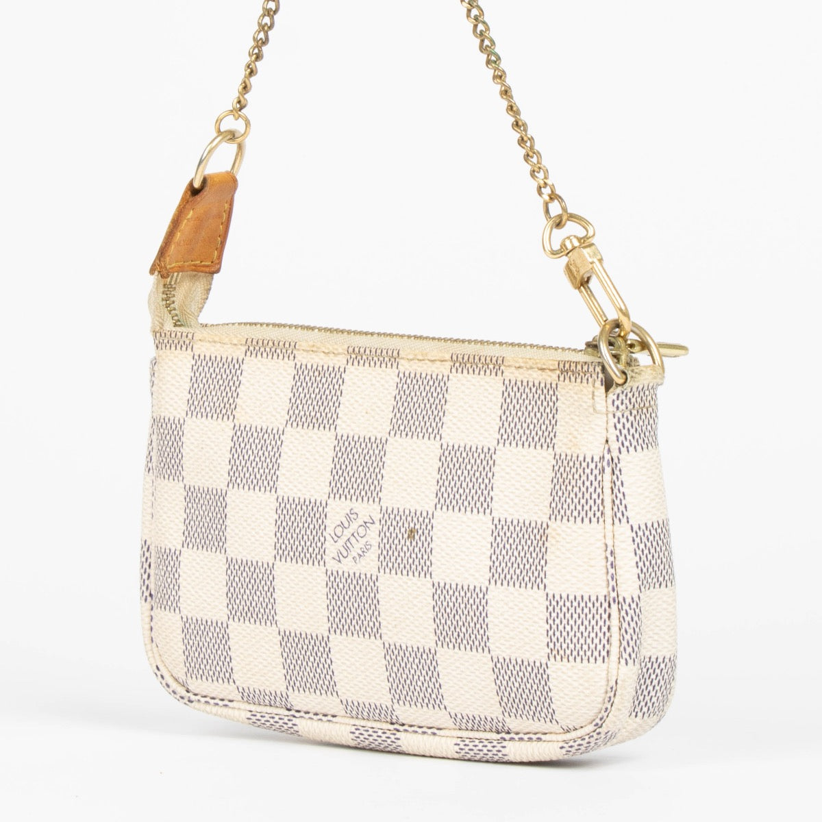 Authentic pre-loved Louis Vuitton Damier Azur Mini Pochette Accessoires on Labellov.com