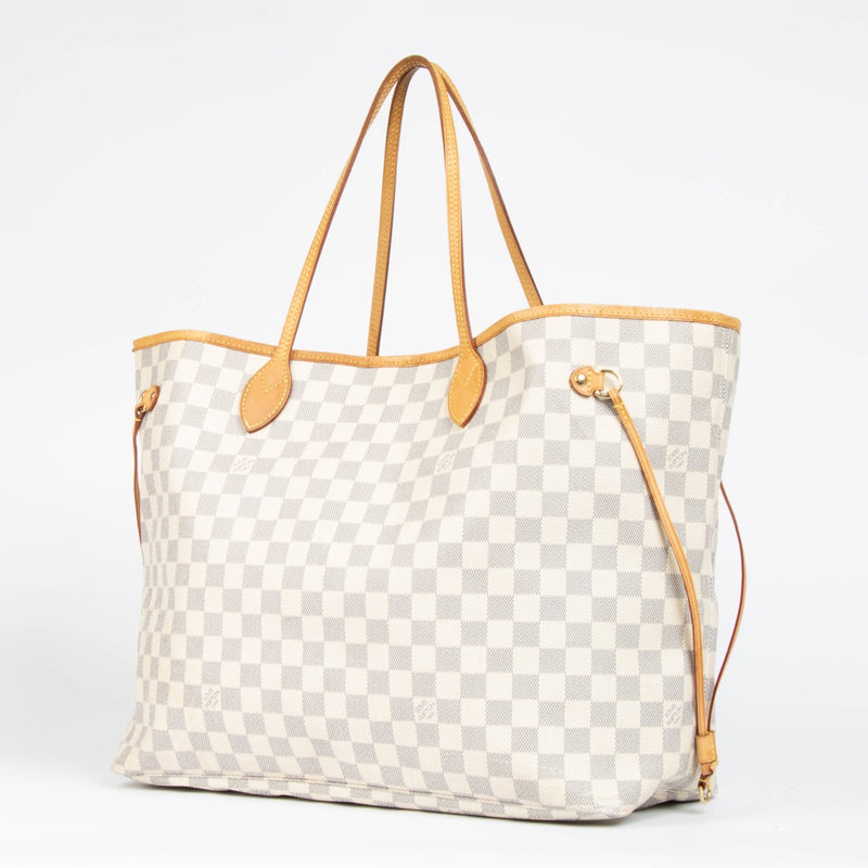 Authentic pre-loved Louis Vuitton Damier Azur Neverfull GM Shoulder Bag on Labellov.com