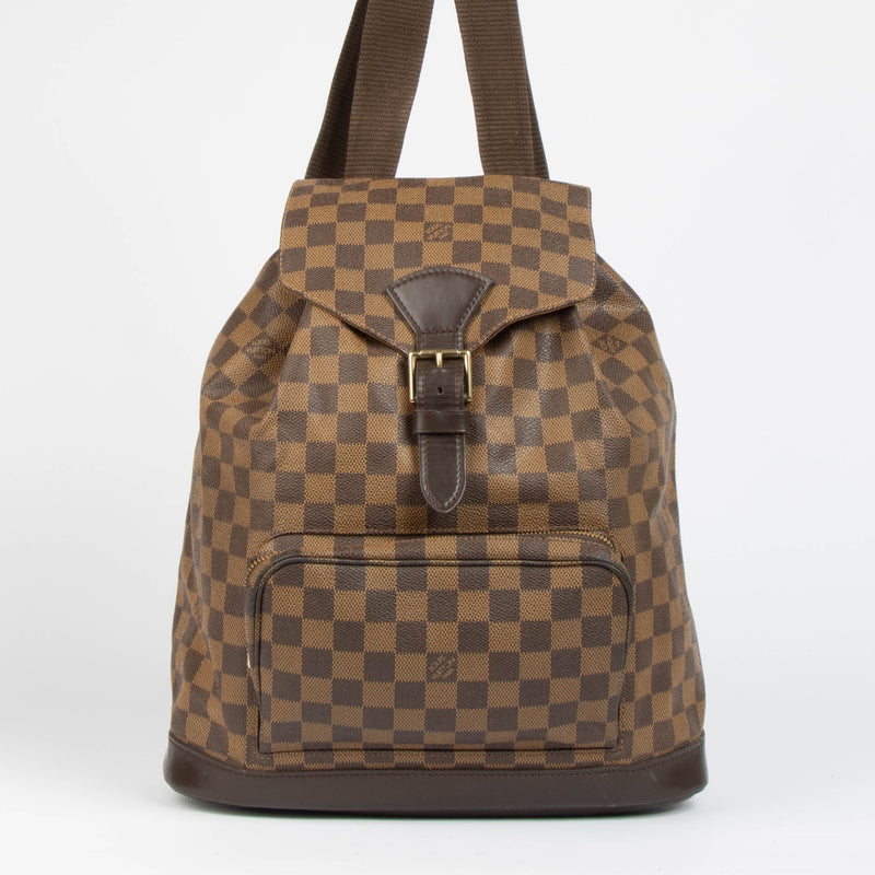 Authentic pre-loved Louis Vuitton Damier Ebene Montsouris GM Backpack on Labellov.com