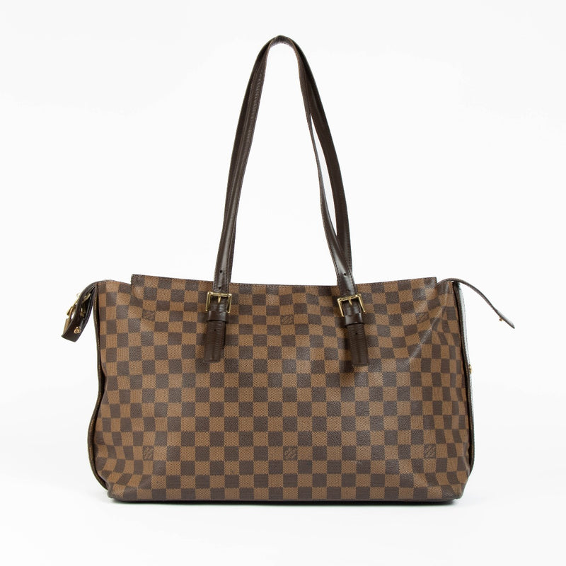 Shop this 100% authentic Louis Vuitton Damier Ebene Chelsea Tote Bag at Labellov.com