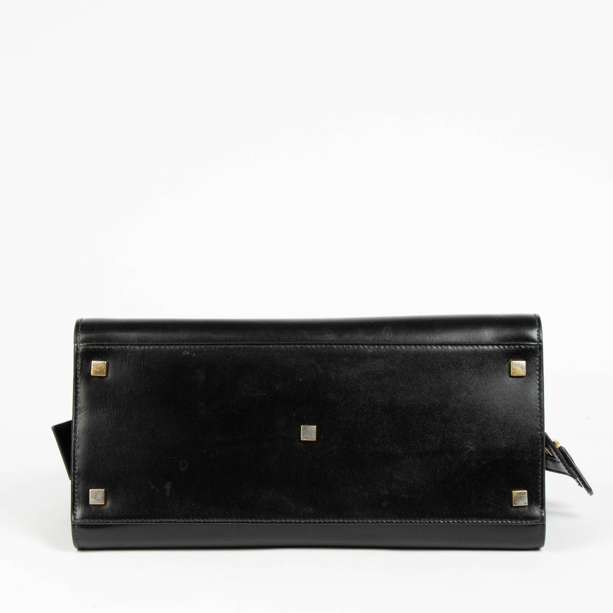 Authentic pre-loved Saint Laurent Black Box Leather Uptown Medium Bag on Labellov.com