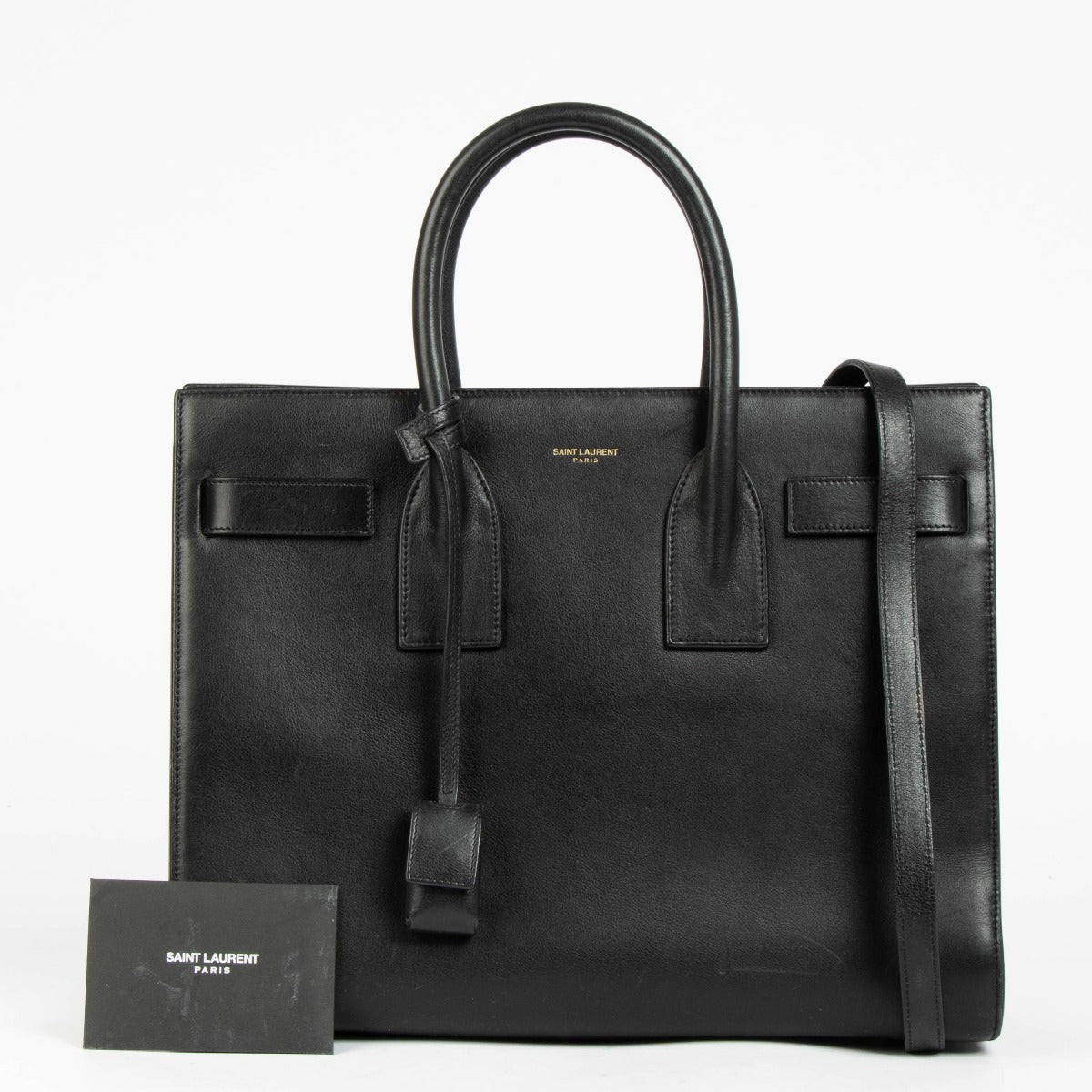 Authentic pre-loved Saint Laurent Black Small Sac de Jour Bag on Labellov.com