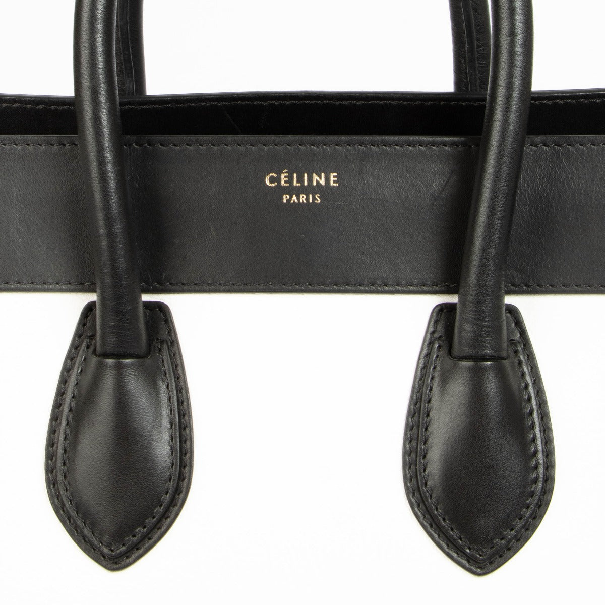 Authentic pre-loved Celine Bi-Color Leather Mini Luggage Bag on Labellov.com