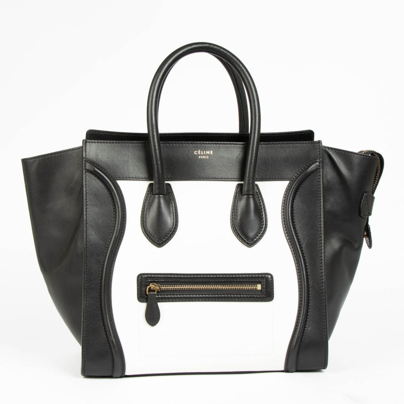 Authentic pre-loved Celine Bi-Color Leather Mini Luggage Bag on Labellov.com