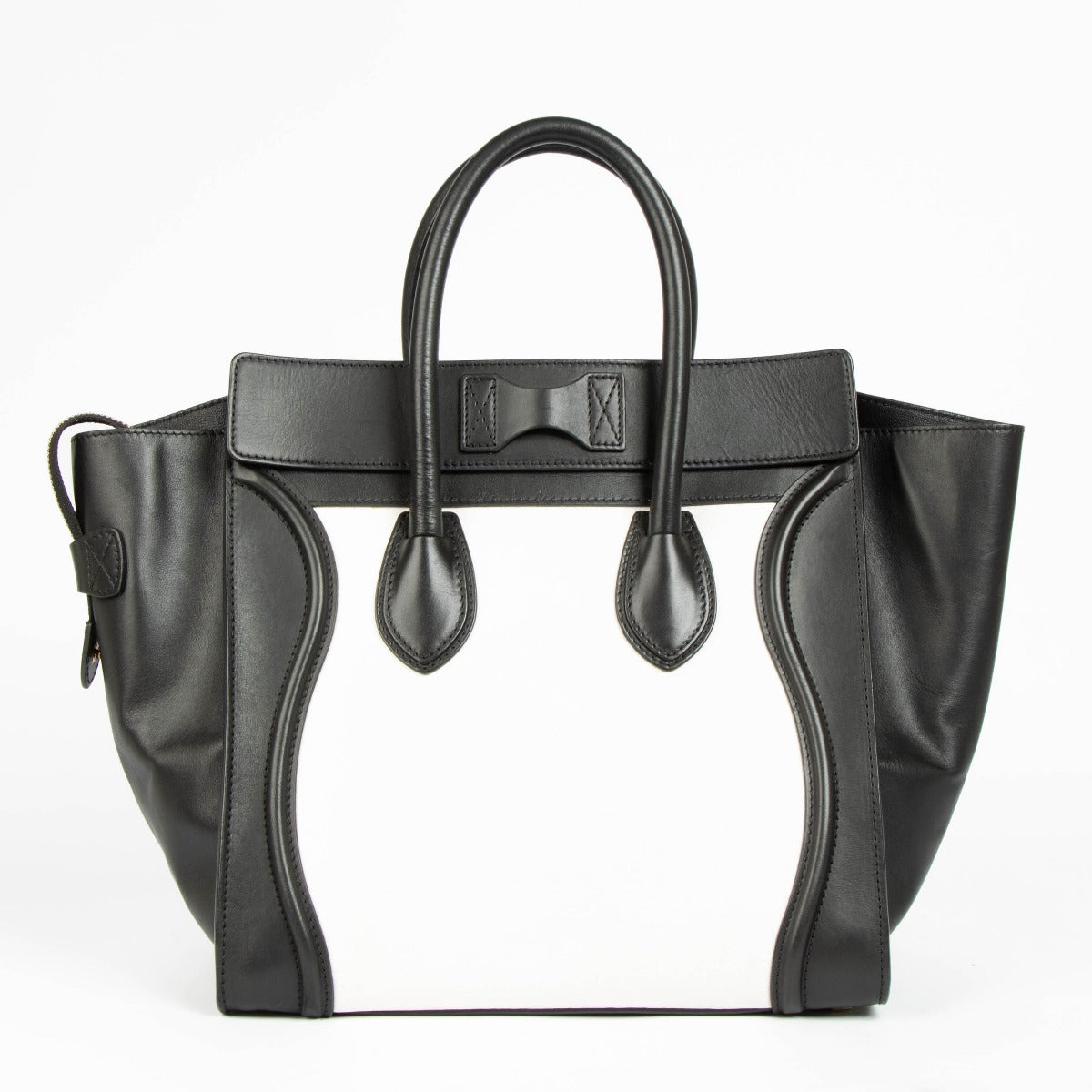 Authentic pre-loved Celine Bi-Color Leather Mini Luggage Bag on Labellov.com