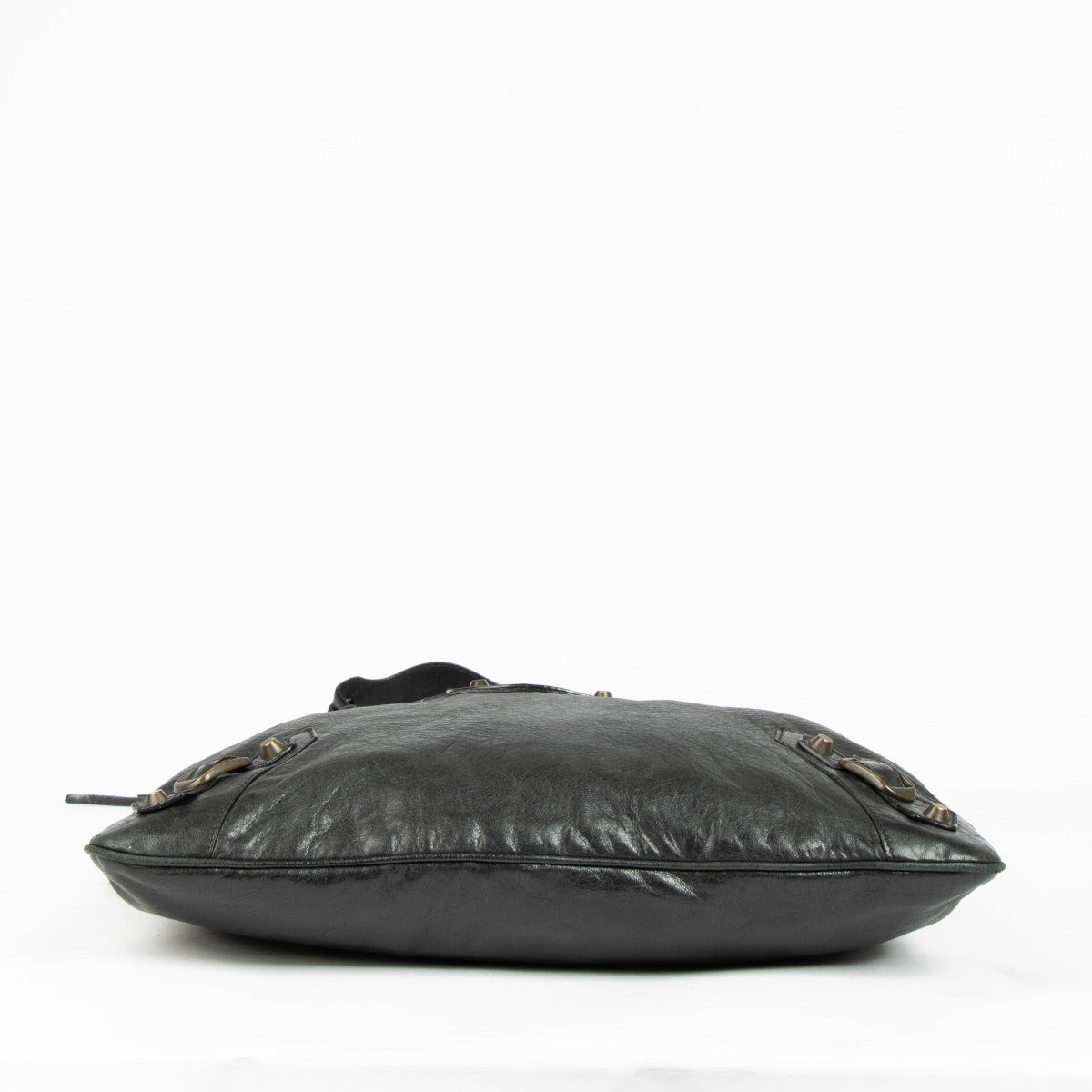 Sac messager Balenciaga Day en chèvre vert foncé