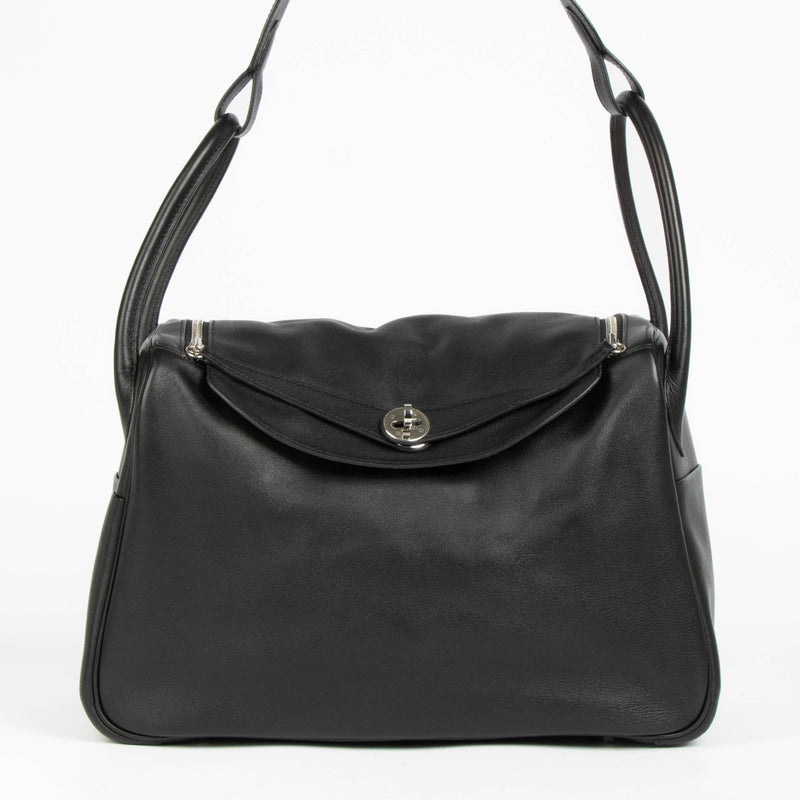Hermès Lindy 34 Zwart Swift PHW