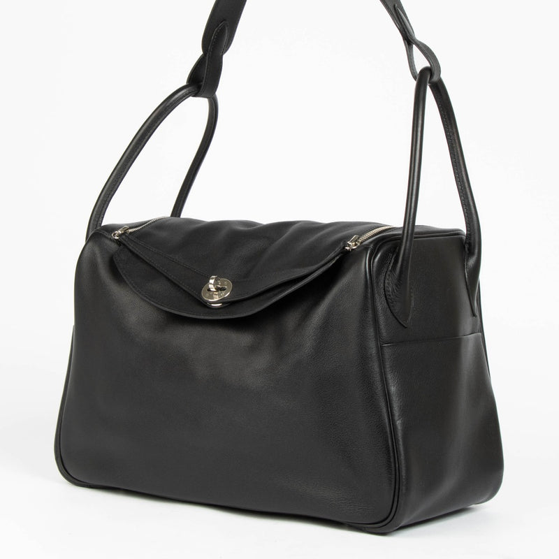 Hermès Lindy 34 Zwart Swift PHW