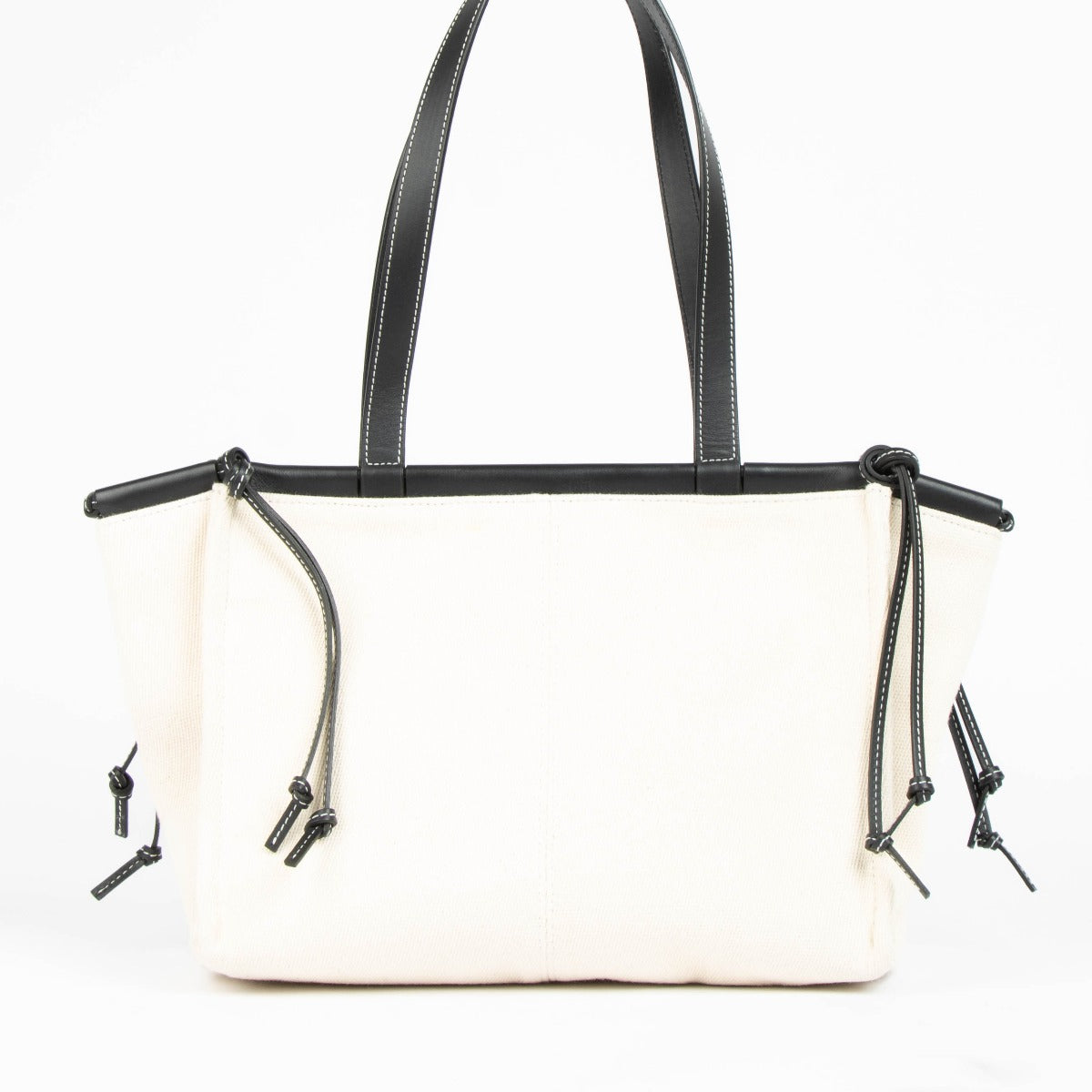 Loewe White Canvas Small Cushion Tote Bag