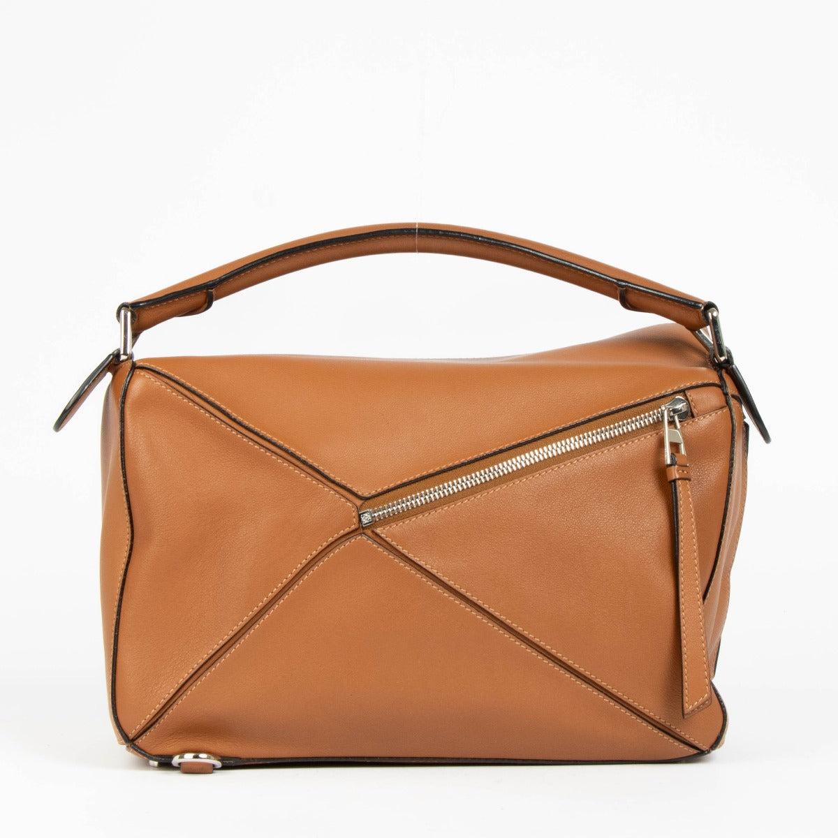 Loewe Camel Kalfsleer Medium Puzzle Tas