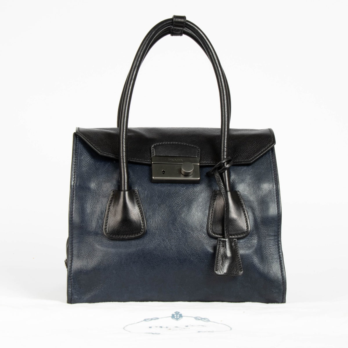 Prada Bi-Color Glace Kalfsleren Draagtas