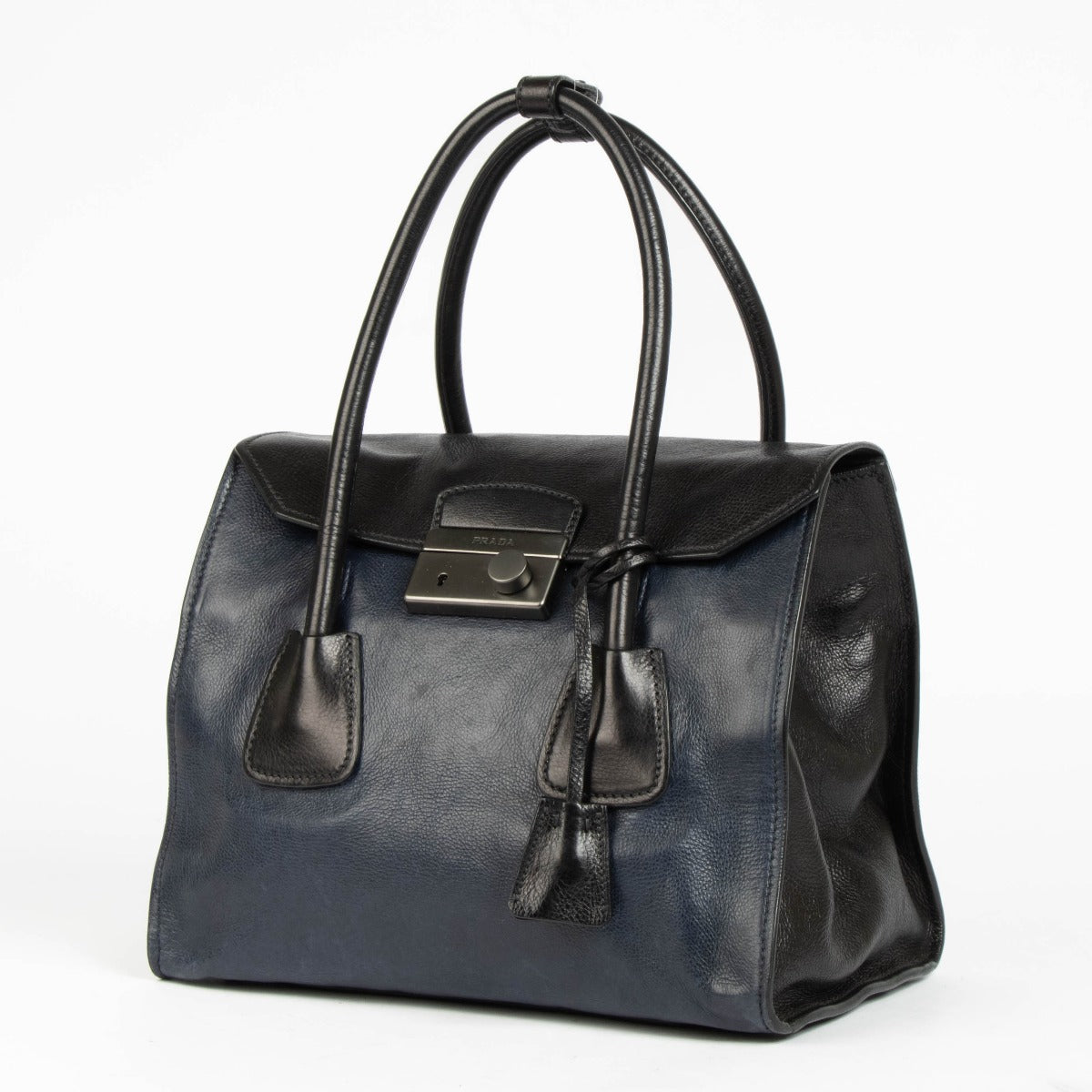 Prada Bi-Color Glace Kalfsleren Draagtas