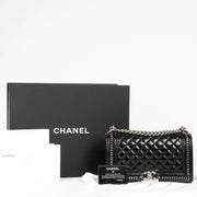 Shop this 100% authentic Chanel Black Chain Around Medium Boy Chanel Bag at Labellov.com