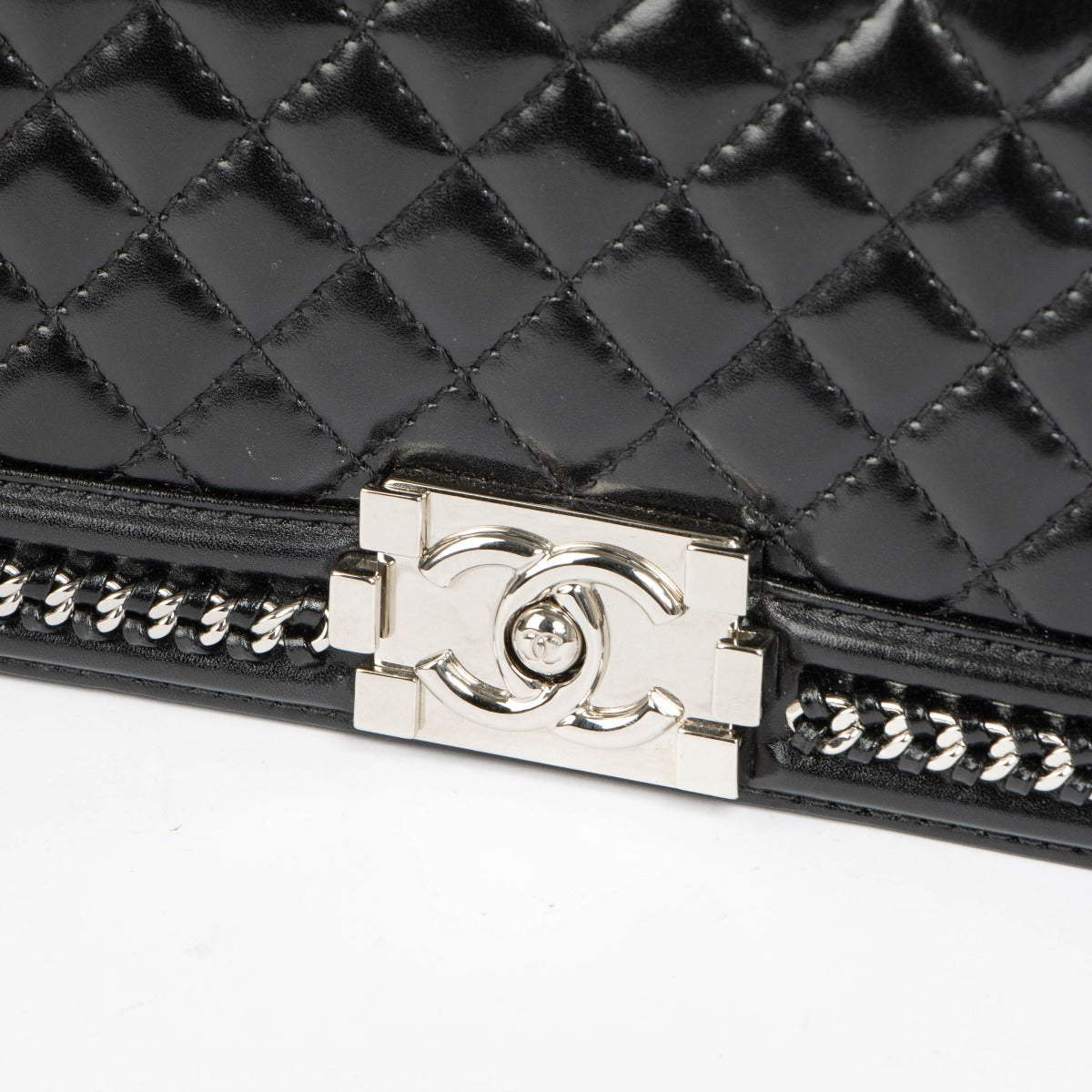 Shop this 100% authentic Chanel Black Chain Around Medium Boy Chanel Bag at Labellov.com