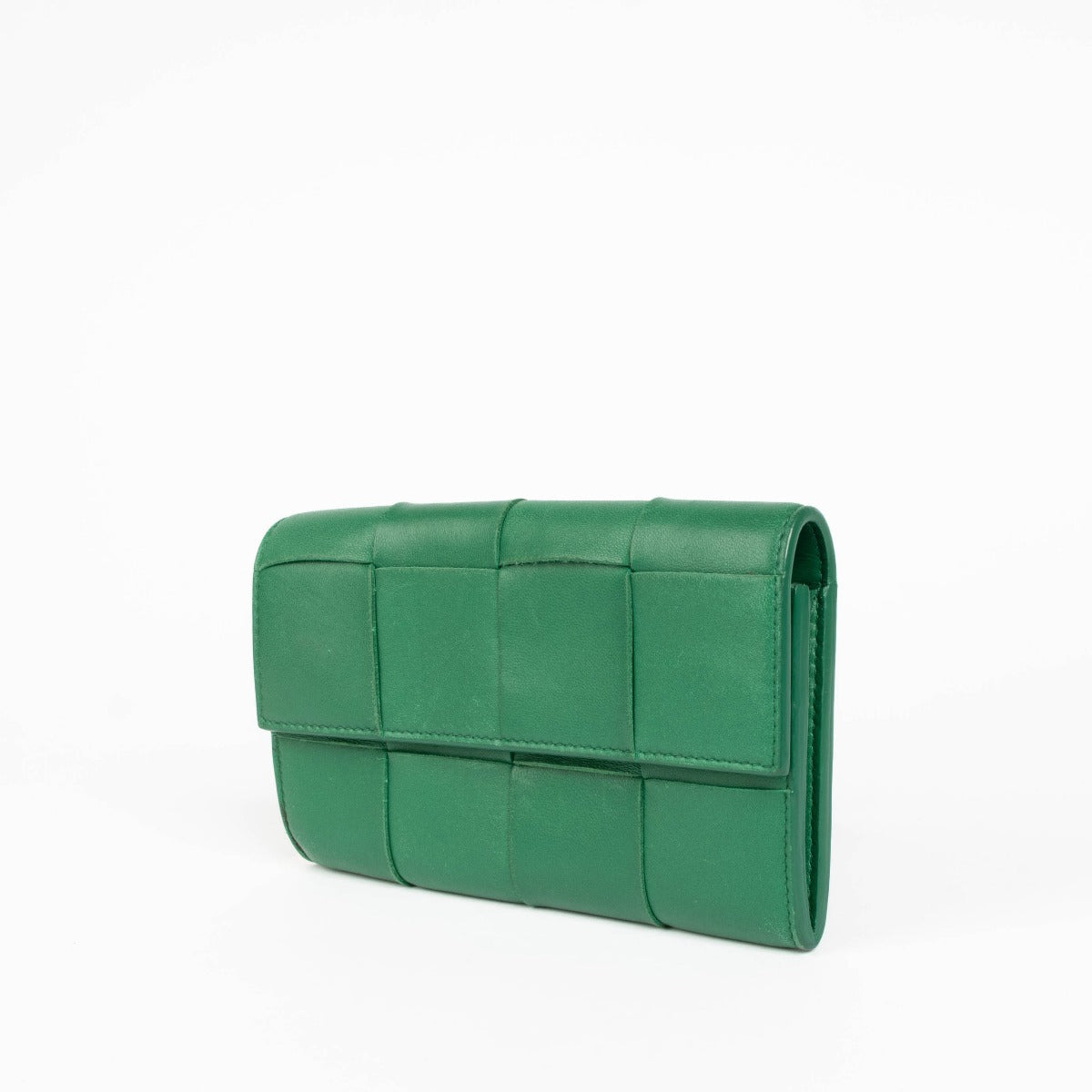 Bottega Veneta Racing Green Maxi Intrecciato Large Wallet