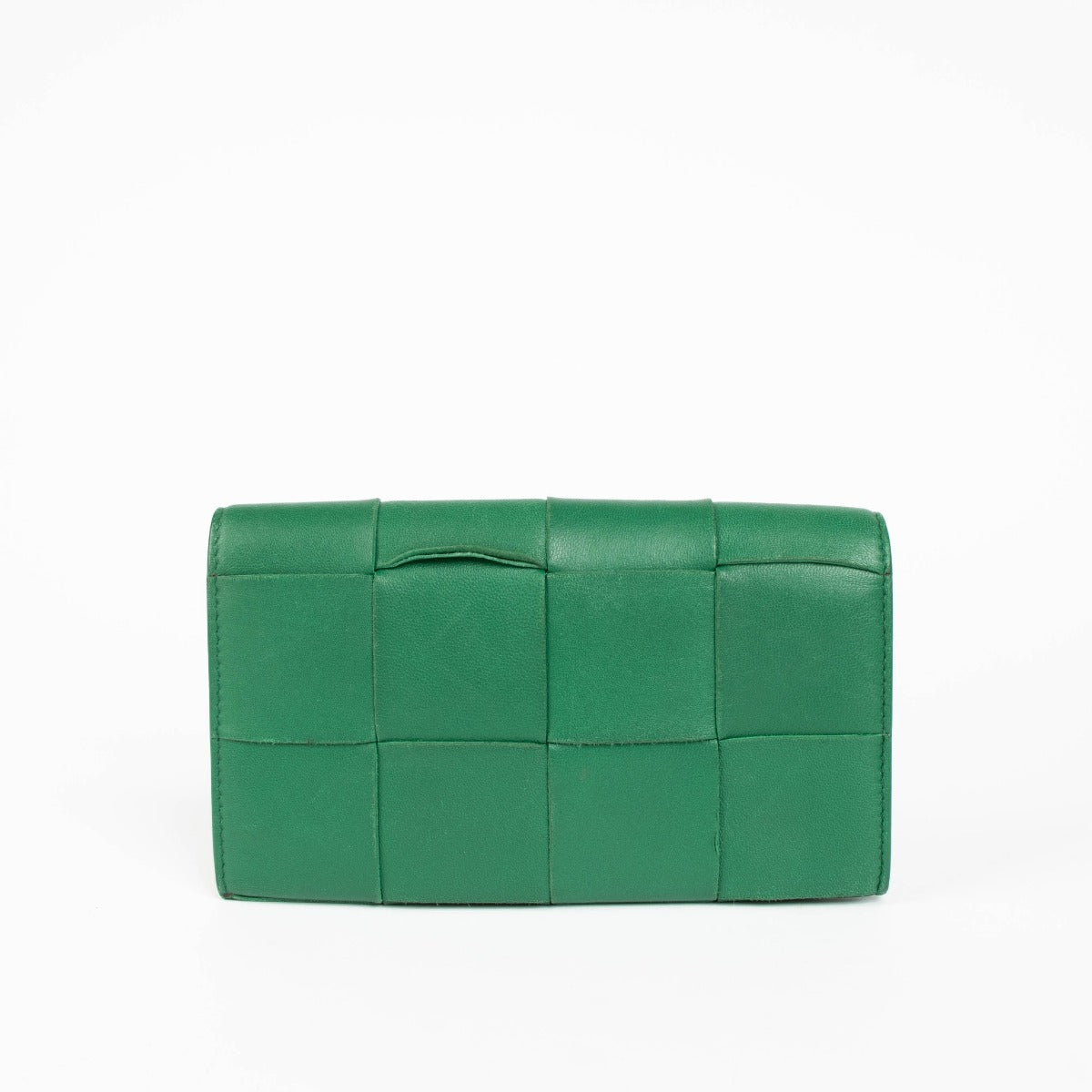 Bottega Veneta Racing Green Maxi Intrecciato Large Wallet