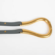Shop this 100% authentic Bottega Veneta Grey Leather Double Strap Horsebit Belt in size L at Labellov.com