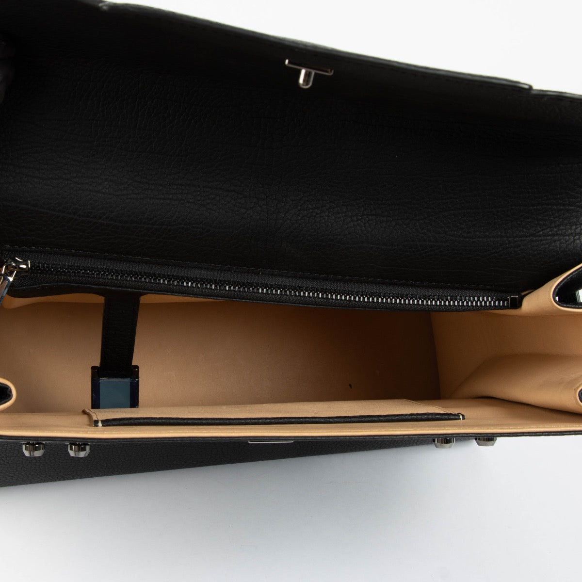 Shop this 100% authentic Delvaux Black Crispy Calf Tempête GM Top Handle Bag at Labellov.com