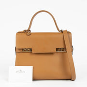 Authentic pre-loved Delvaux Vegetal Supple Calf Tempête MM Bag on Labellov.com