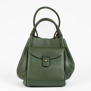 Authentic pre-loved Delvaux Green Liane Canter Equivoque Top Handle Bag on Labellov.com