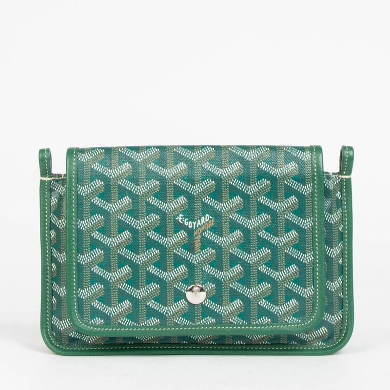 Shop this 100% authentic Goyard Green Goyardine Pochette Plume Bag at Labellov.com