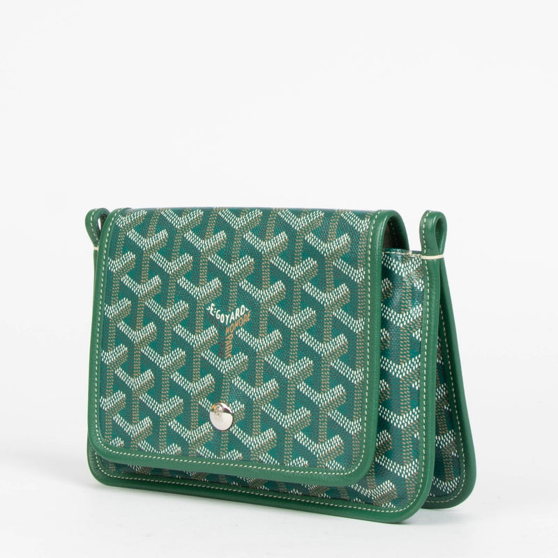 Shop this 100% authentic Goyard Green Goyardine Pochette Plume Bag at Labellov.com