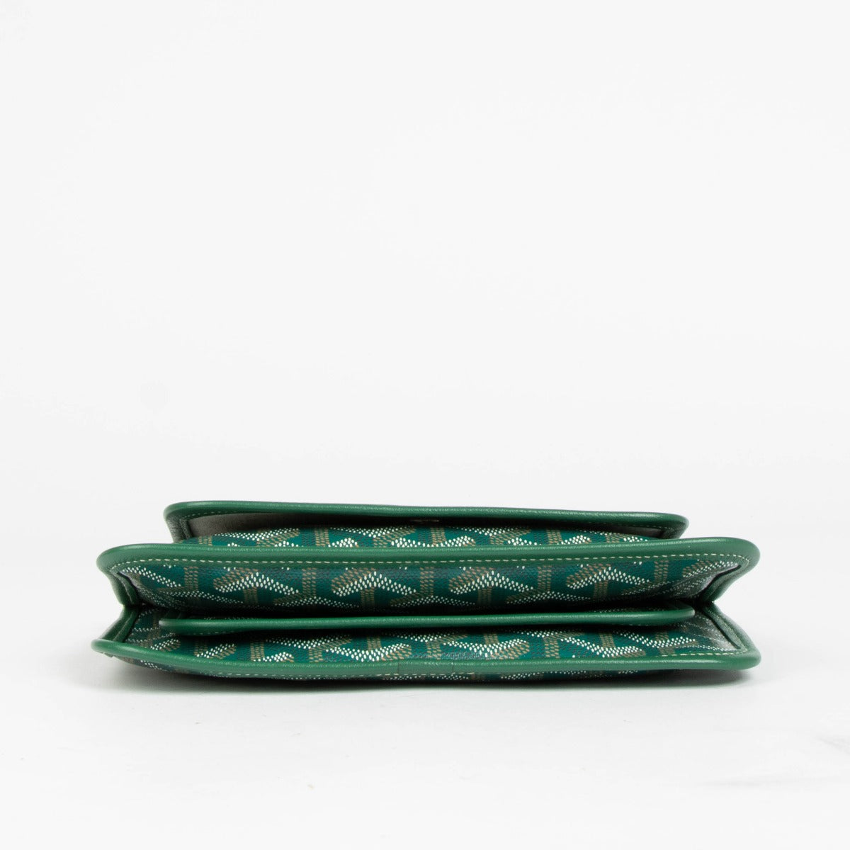 Shop this 100% authentic Goyard Green Goyardine Pochette Plume Bag at Labellov.com