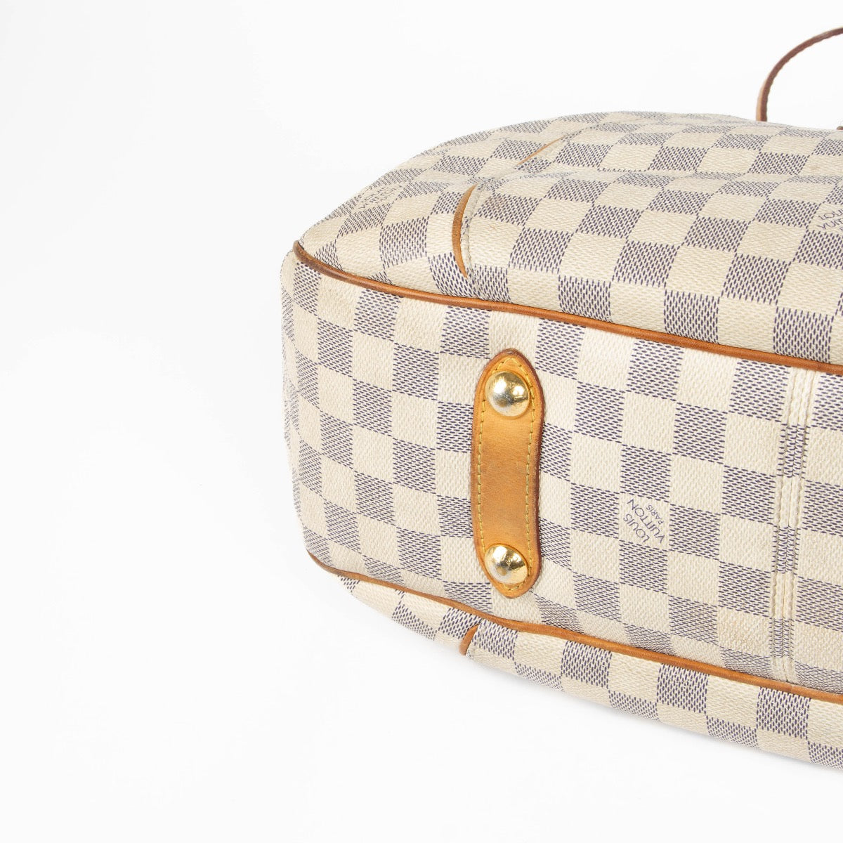 Authentic pre-loved Louis Vuitton Galliera PM Damier Azur Top Handle Bag on Labellov.com