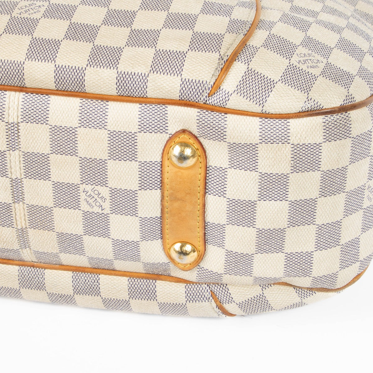 Authentic pre-loved Louis Vuitton Galliera PM Damier Azur Top Handle Bag on Labellov.com